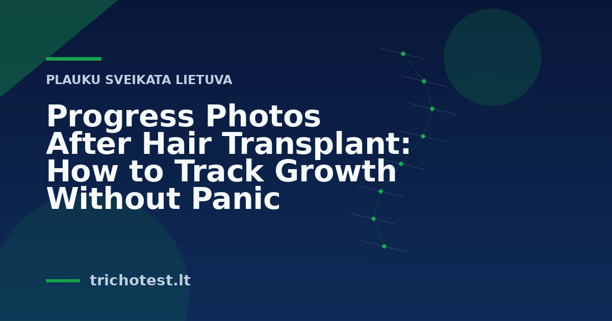 Progress Photos After Hair Transplant: How to Track Growth Without Panic