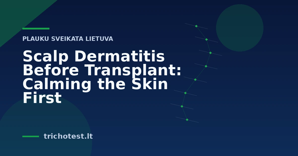 Scalp Dermatitis Before Transplant: Calming the Skin First