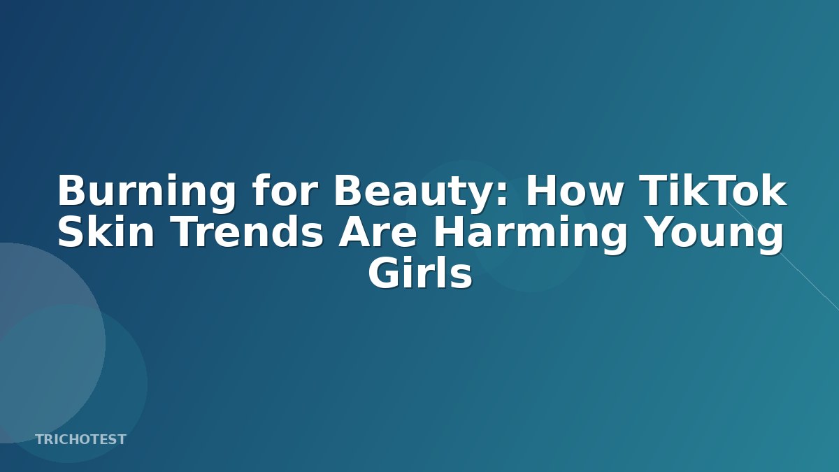 Burning for Beauty: How TikTok Skin Trends Are Harming Young Girls