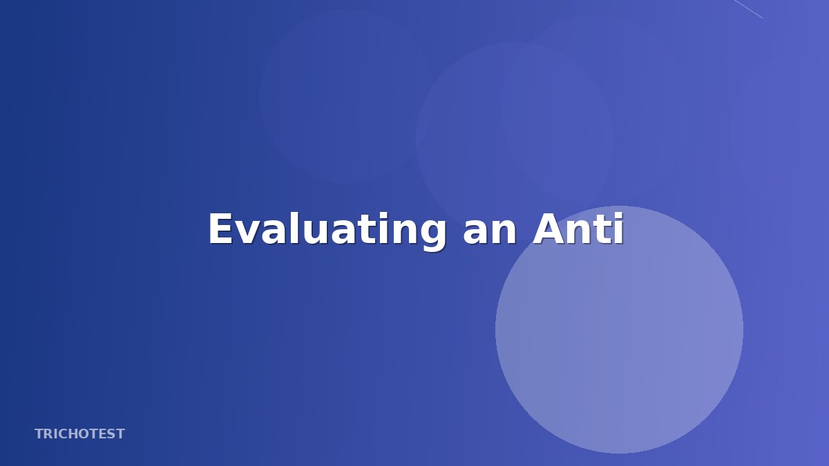 Evaluating an Anti-Aging Topical Cream