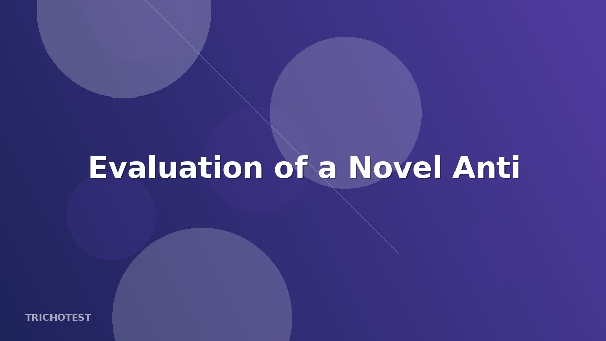 Evaluation of a Novel Anti-Aging Cream