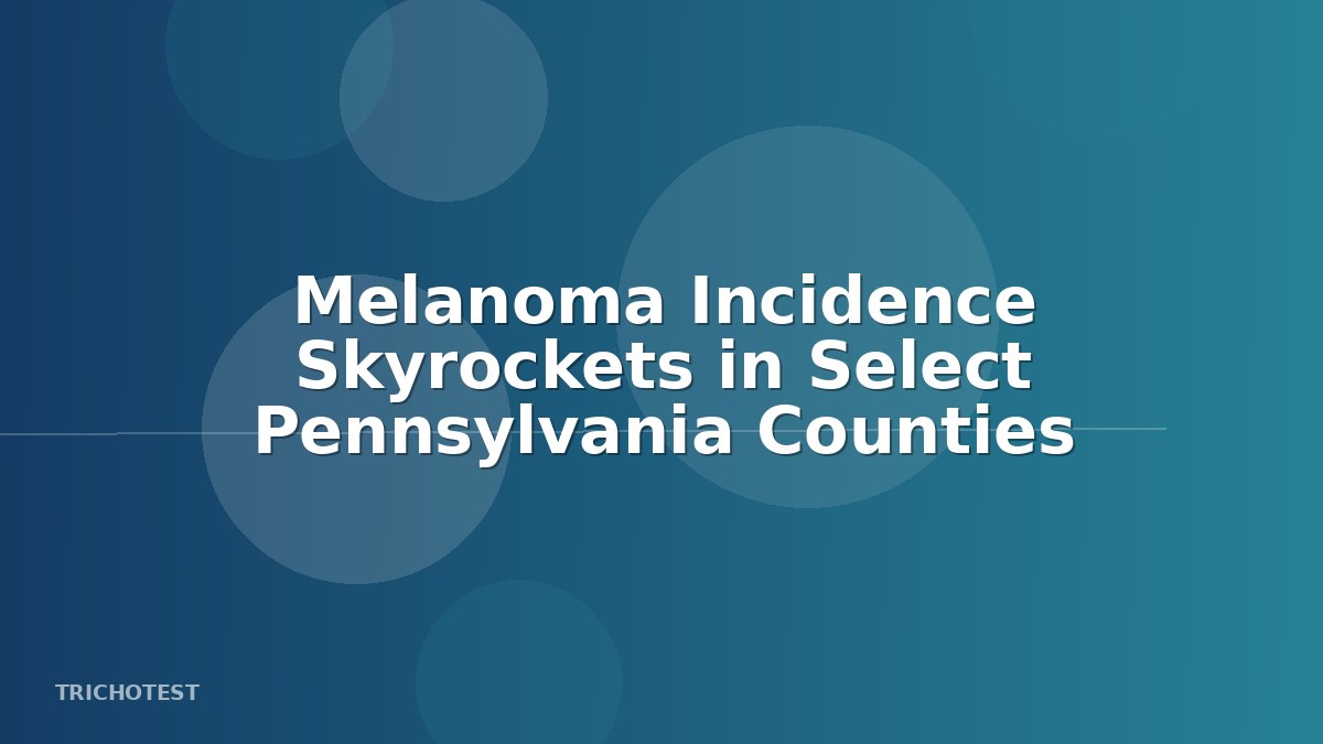 Melanoma Incidence Skyrockets in Select Pennsylvania Counties