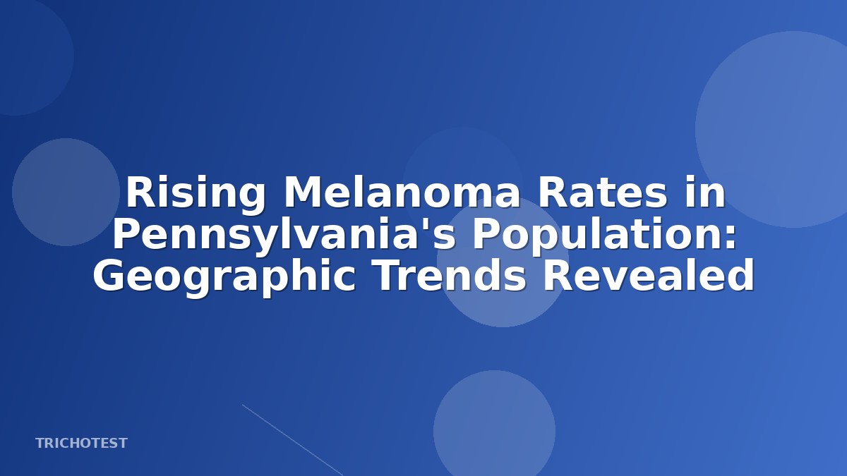 Rising Melanoma Rates in Pennsylvania's Population: Geographic Trends Revealed