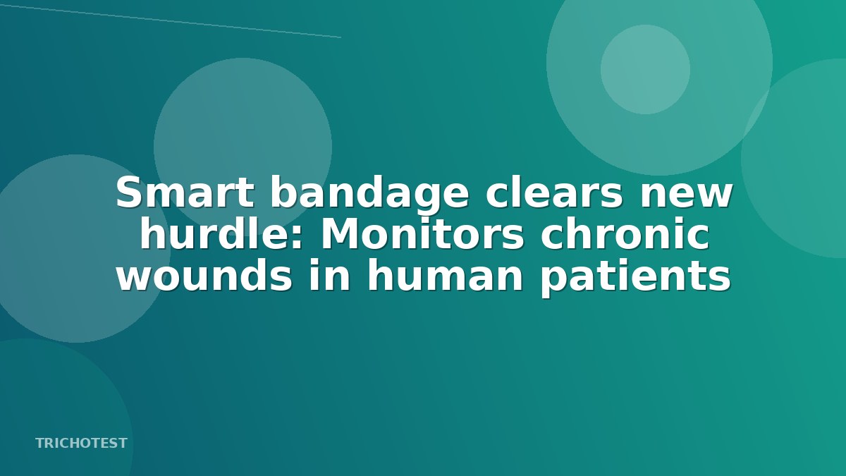 Smart bandage clears new hurdle: Monitors chronic wounds in human patients