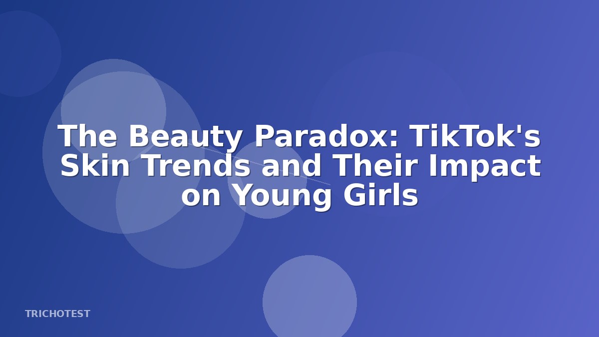 The Beauty Paradox: TikTok's Skin Trends and Their Impact on Young Girls
